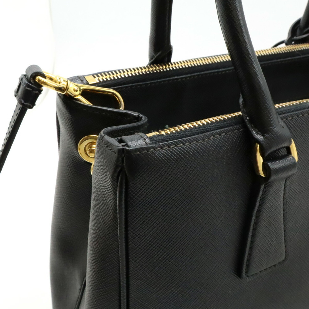 Prada Black leather Nero Crossbody Galleria - Picture 7 of 9
